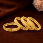 Yellow Homemade Bangles 4Pcs